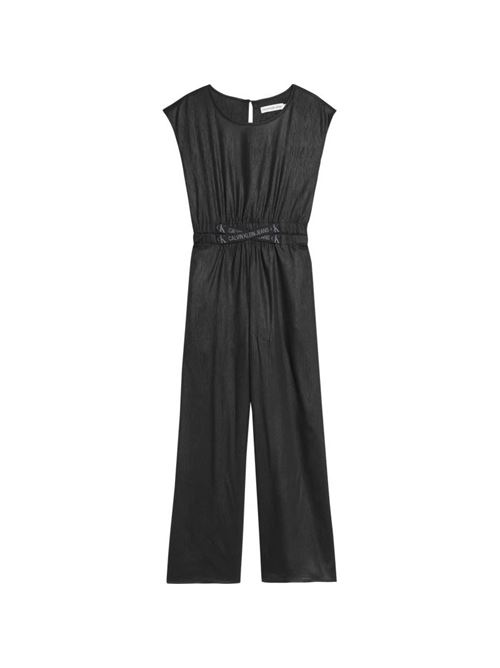 FESTIVE LOGO TAPE JUMPSUIT CALVIN KLEIN JEANS | IG0IG01306/CK BLACK